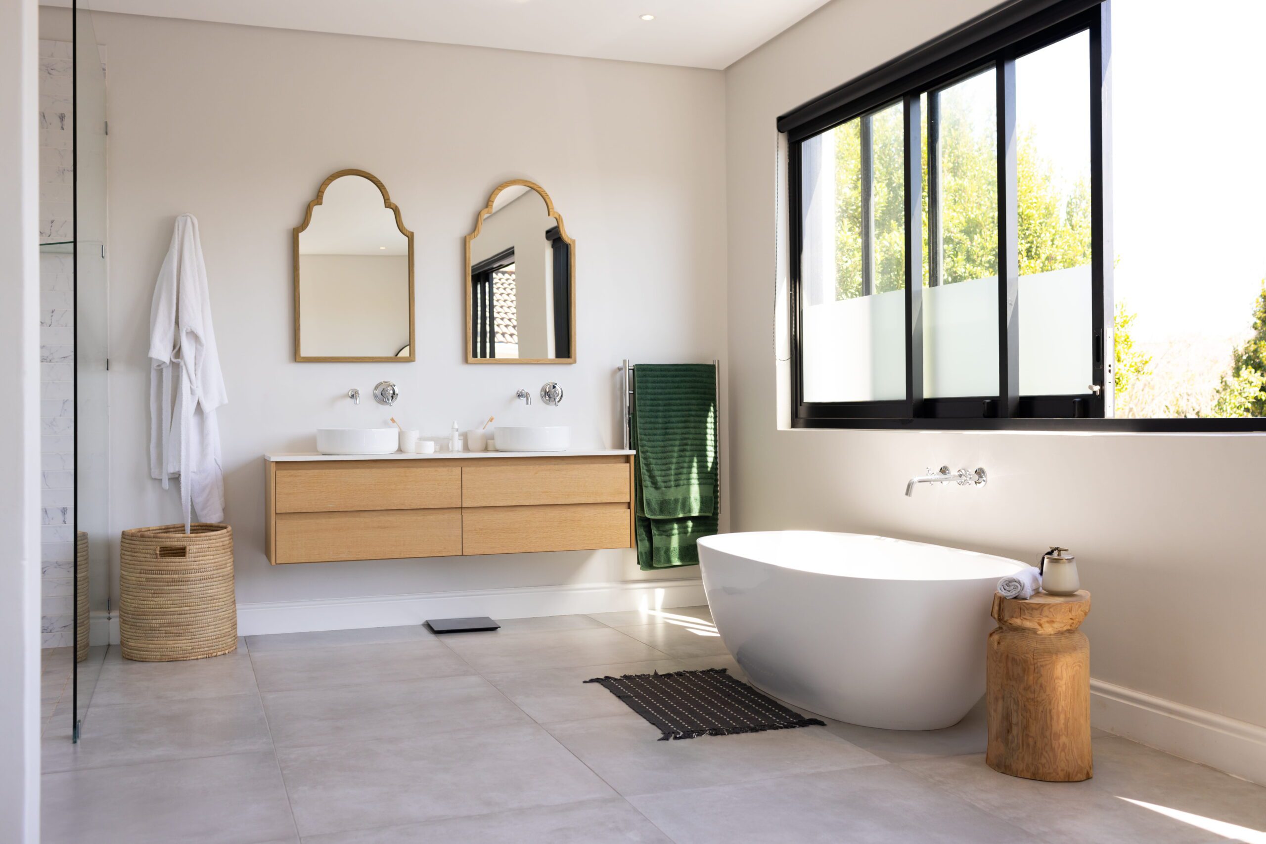 Carrelage sol salle de bain moderne