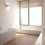 Salle de bain minimaliste et contemporaine