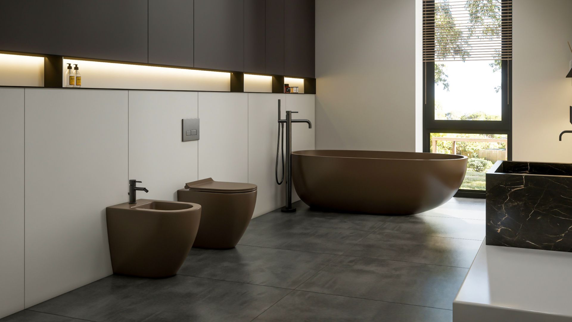 Salle de bain chauffage au sol sous carrelage