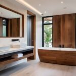 Salle de bain moderne et bois
