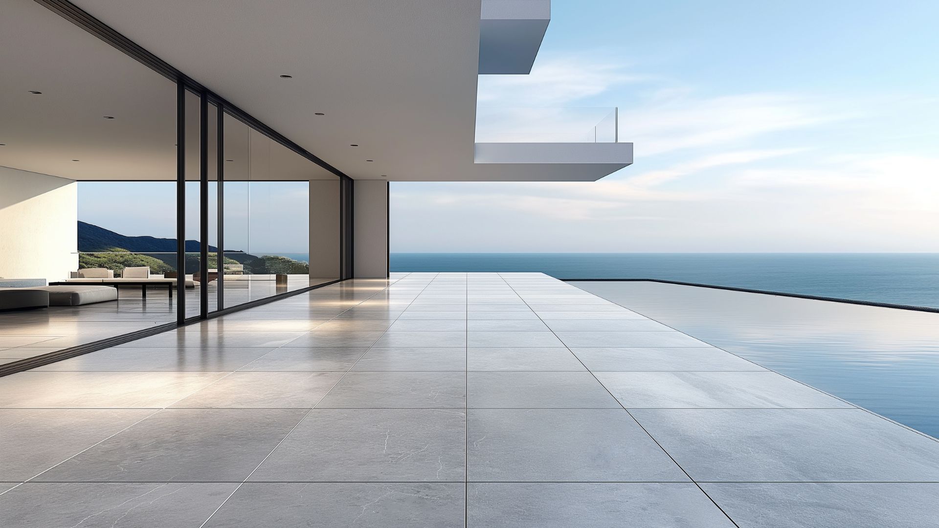 Terrasse exterieure carreaux XXL
